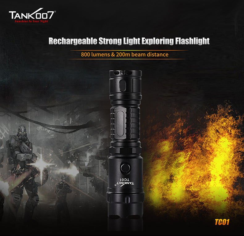TANK007 TC01 High Power Police Flashlights
