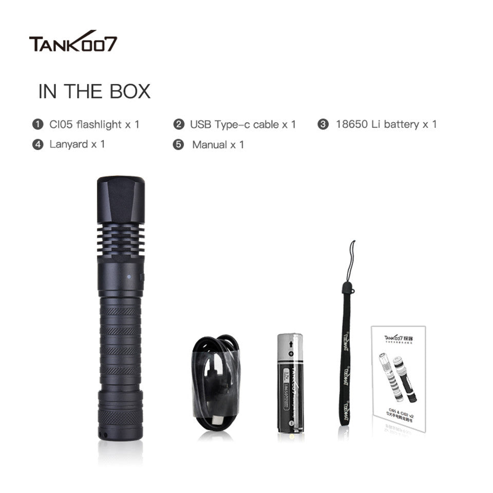 TANK007 CI05 UV LED Flashlight