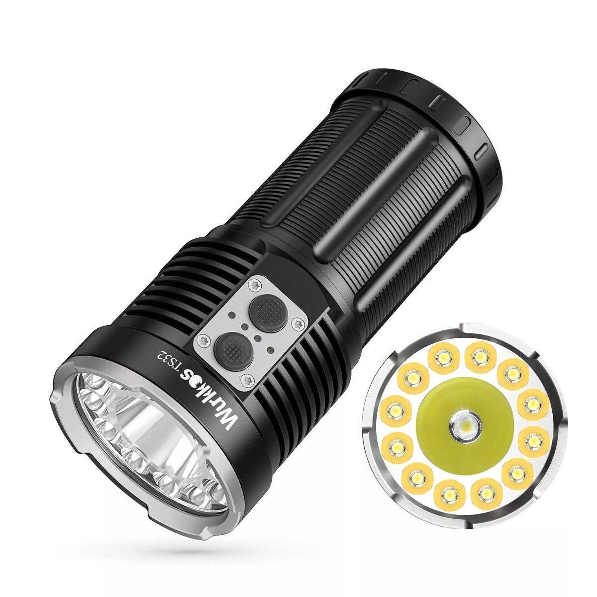 Wurkkos TS32 Super Bright Flashlight with Spotlight & Floodlight, USB-C Rechargeable & Power Bank - Thumbnail 4