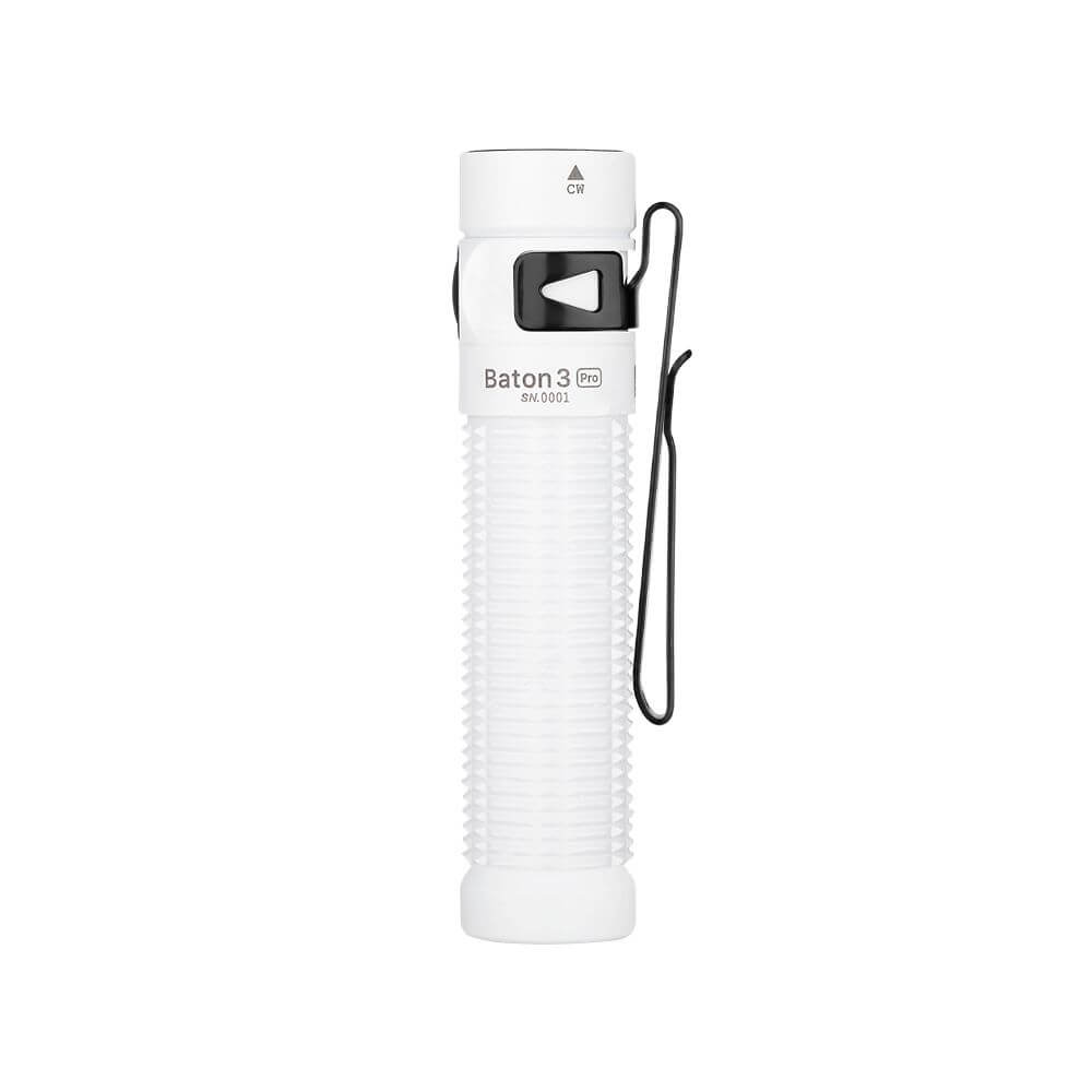 Baton 3 Pro White/Cu Rechargeable EDC Flashlight- Limted Edition
