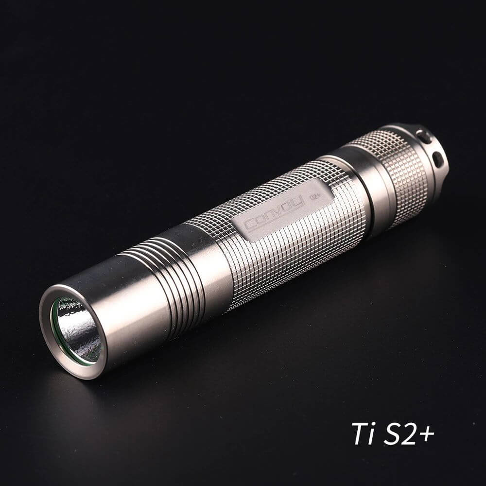 convoy s2 rechargeable flashlight Convoy S2+ Titanium alloy 18650 flashlight – flashlightgo