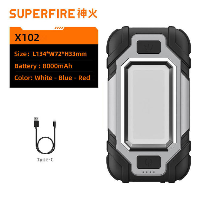 SuperFire X102 Multi Function Folding Work Light