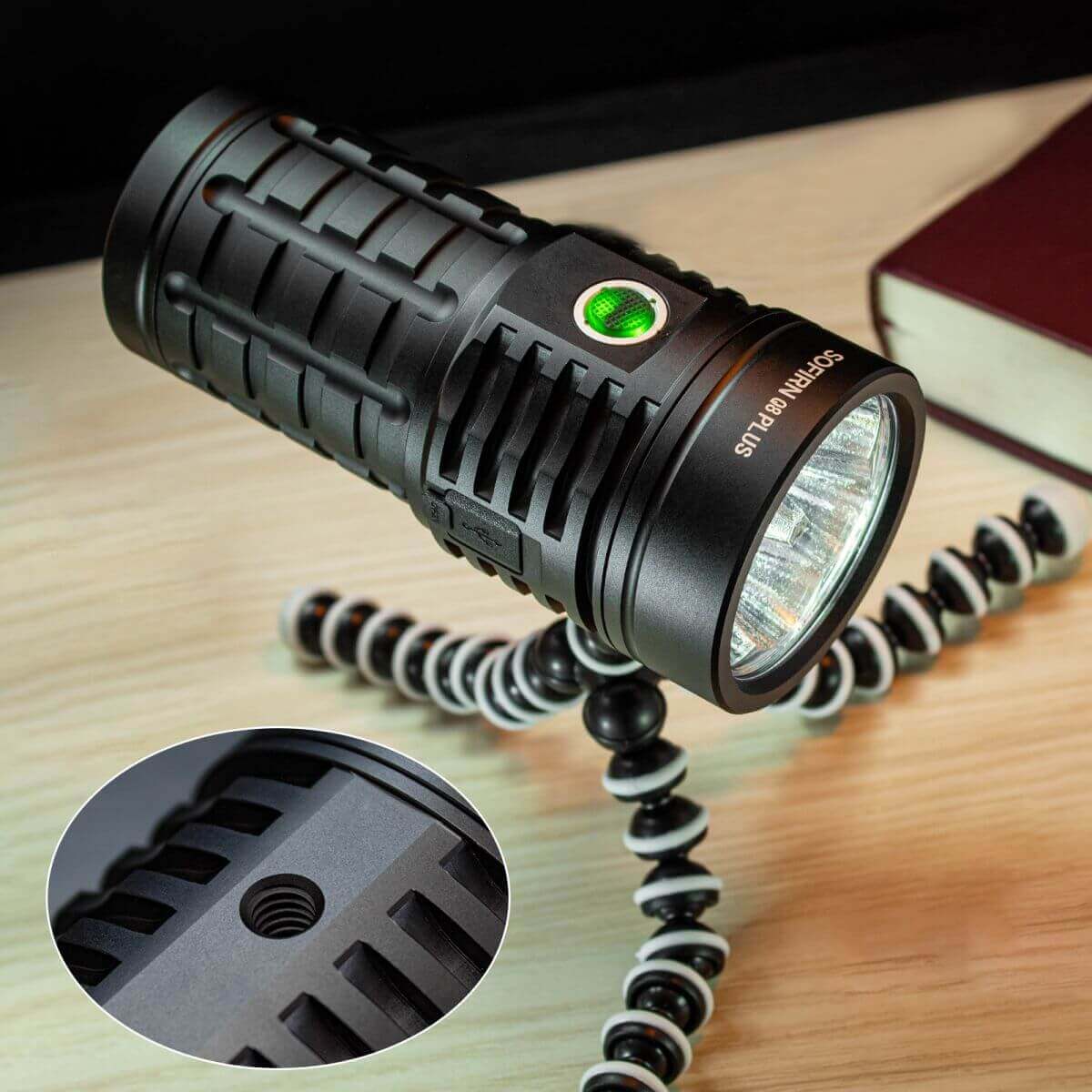 Sofirn Q8 Plus Powerful 16000lm Rechargeable Flashlight